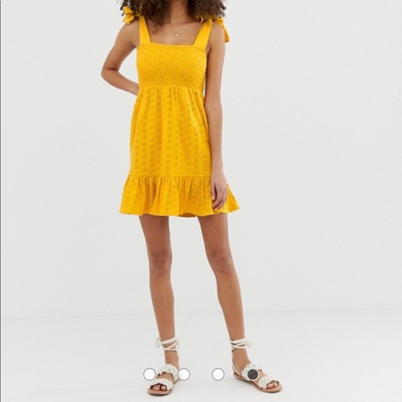 ASOS Eyelet Sundress with Tie Straps - Picture 4 of 9